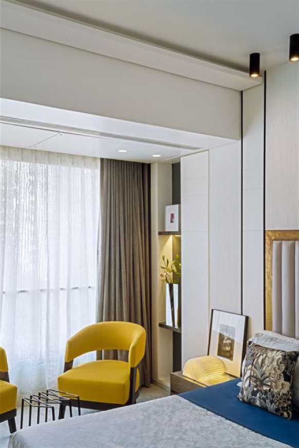 简约白调公寓，融入印度特色元素-9