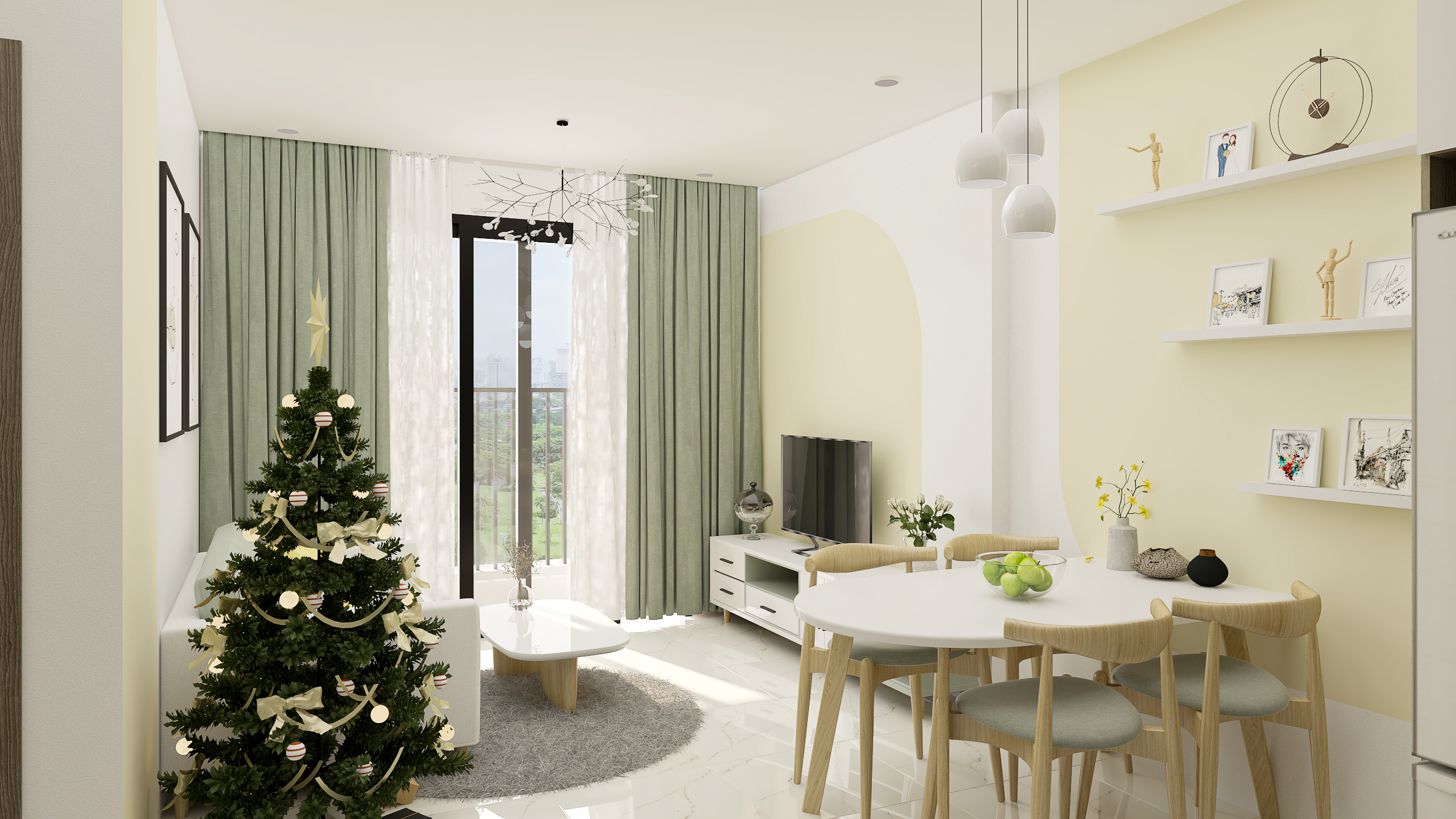 Architectural_Grand park apartment interior-2