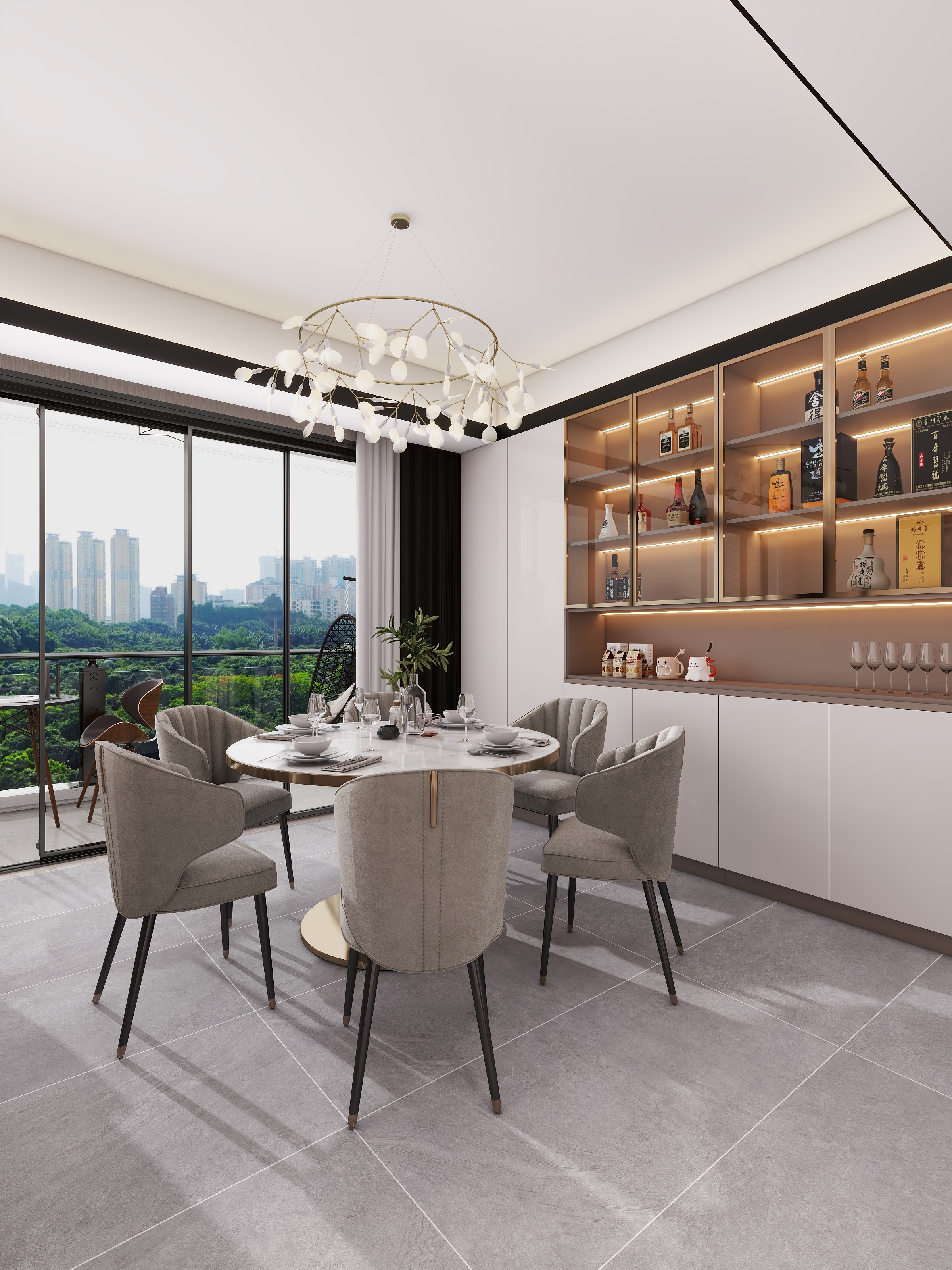 四川成都龙光天瀛（117平方现代简约四居室）-12