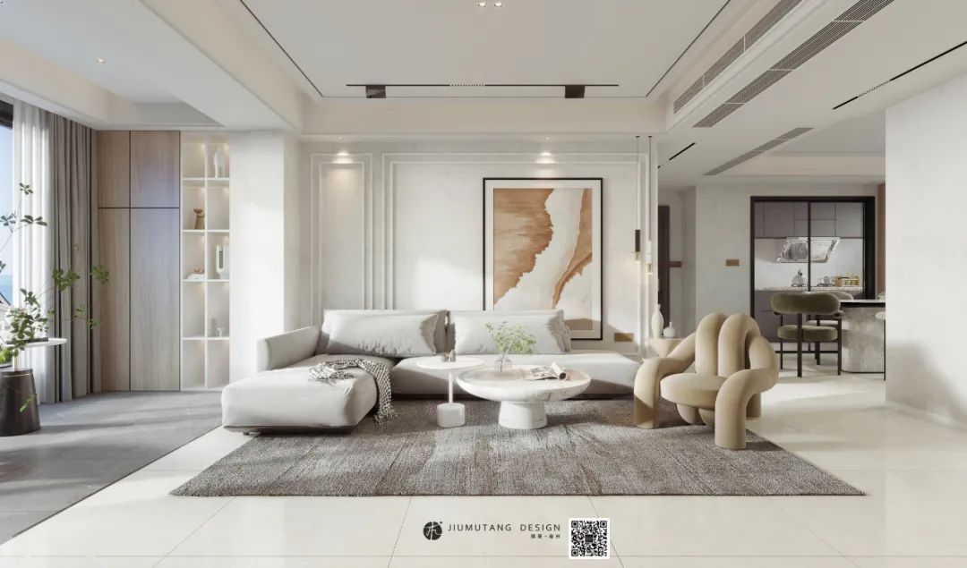 恒大城初秋微凉,现代简约治愈系住宅-7