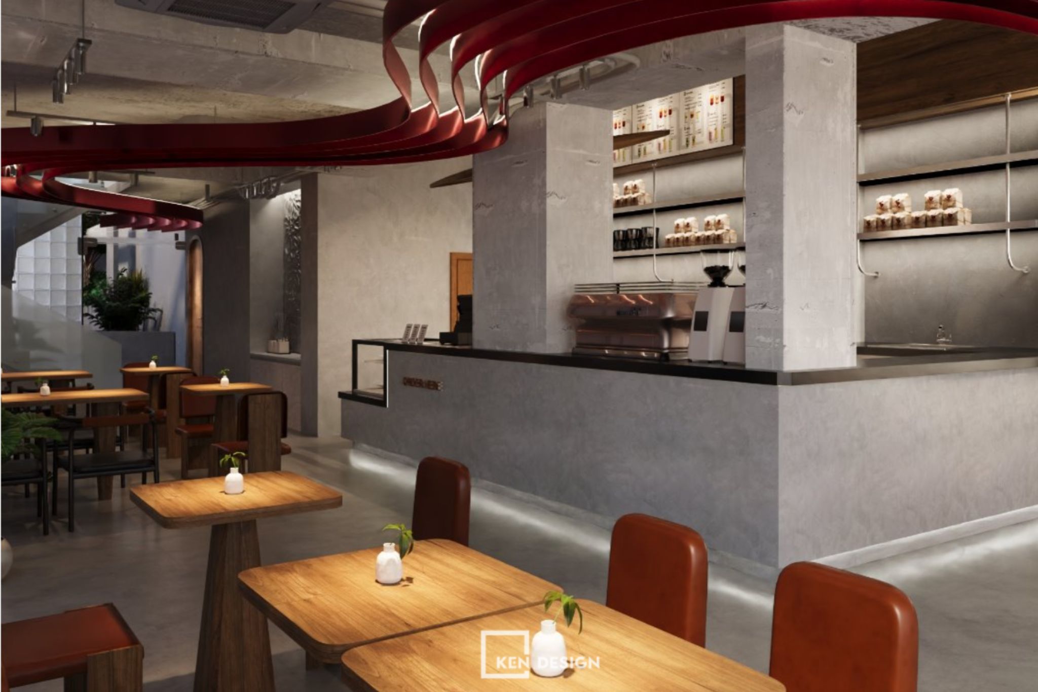 Lacati Cafe咖啡店设计丨越南河内丨KenDesign-34