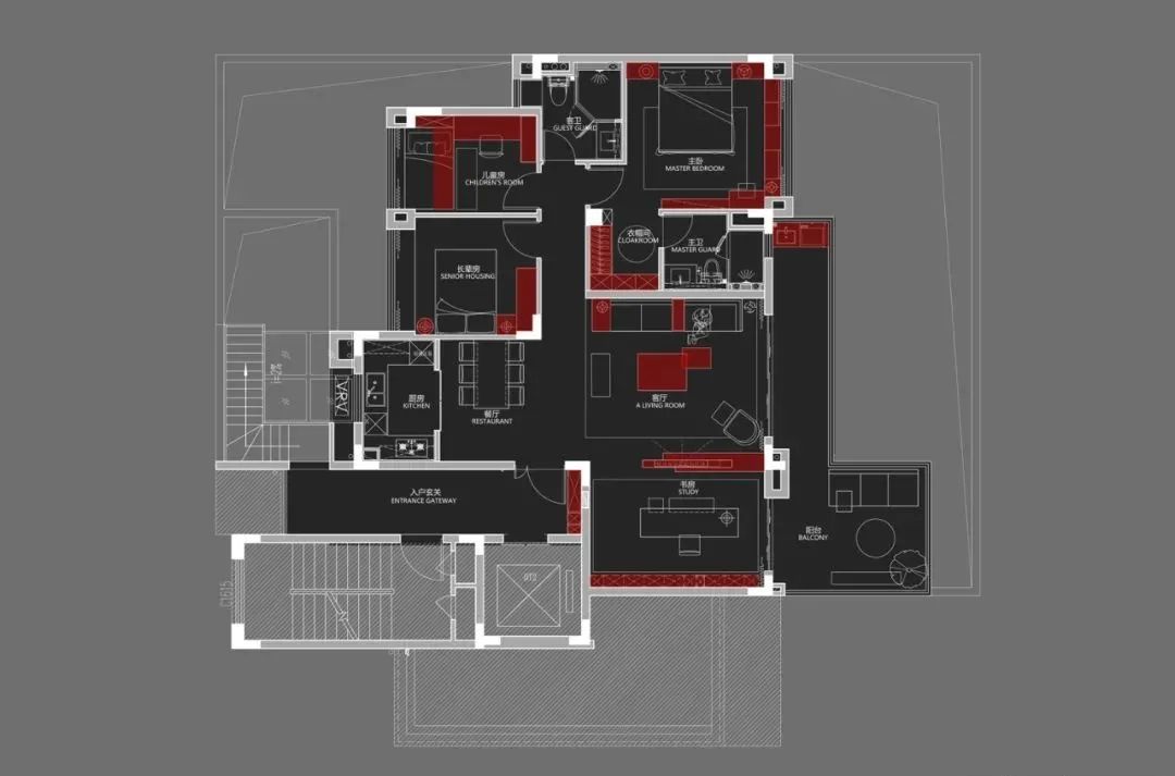 广州 185㎡叠墅样板间，演绎轻快都市生活-36