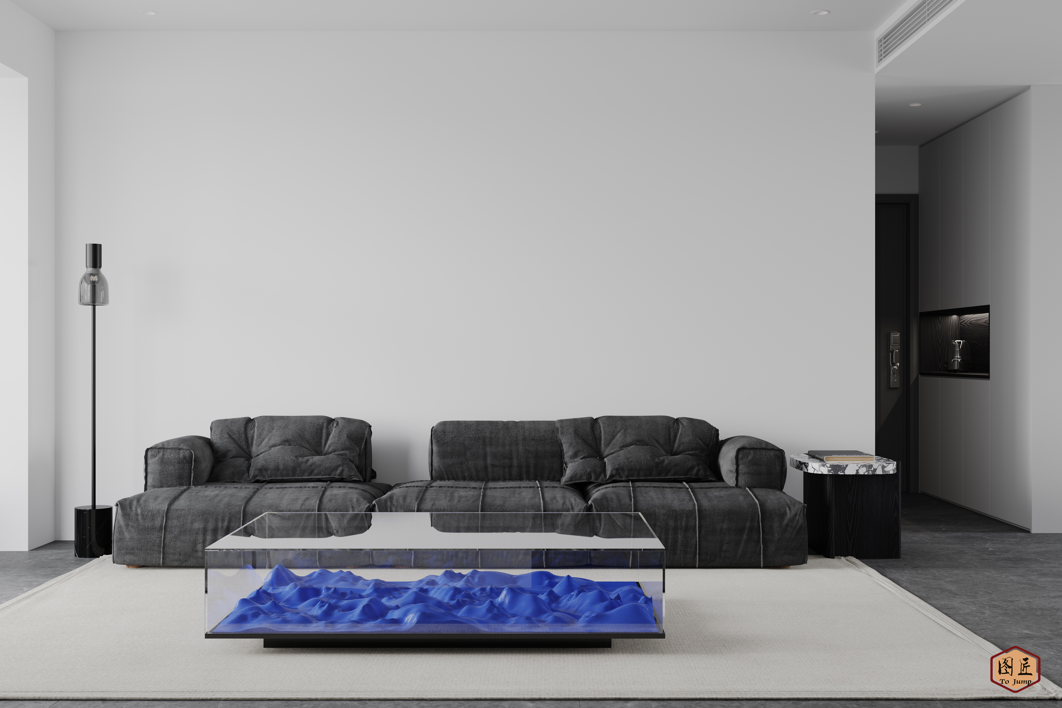 现代极简客餐厅设计-8