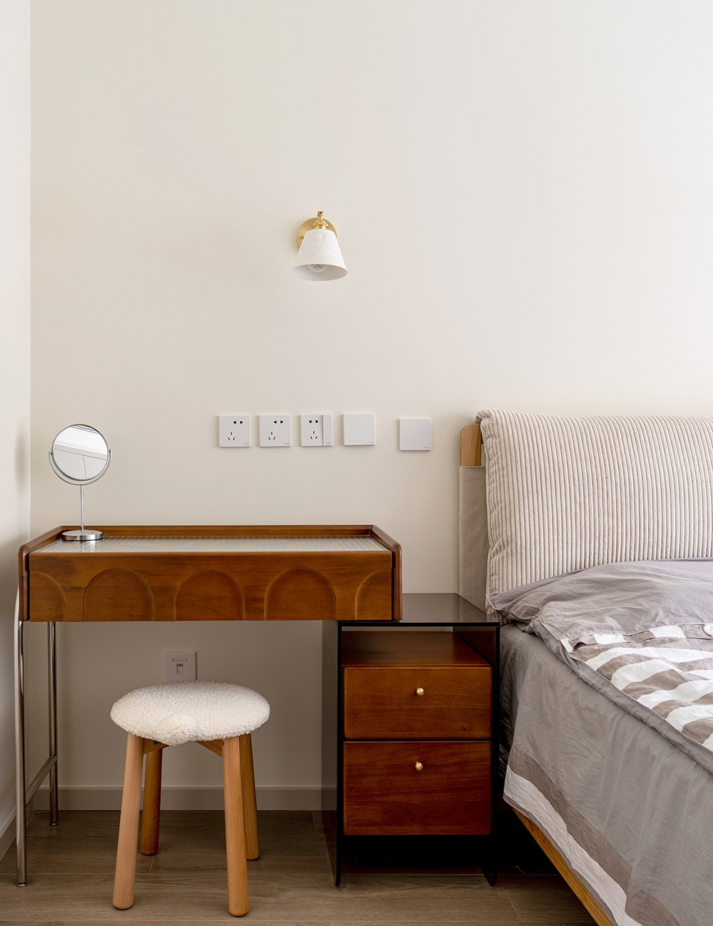 北京金隅学府89㎡复古原木风住宅设计丨中国北京丨久栖设计-47