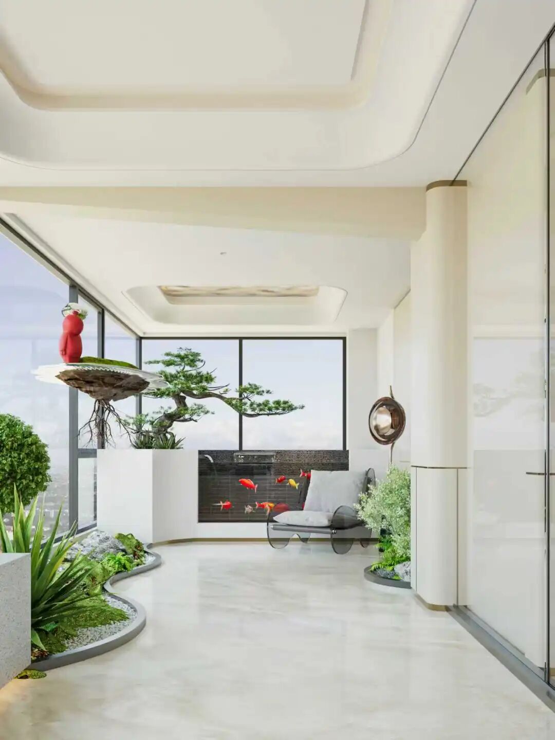 600㎡现代轻奢风丨浏河景苑丨中国湖南丨纵向·空间设计-41