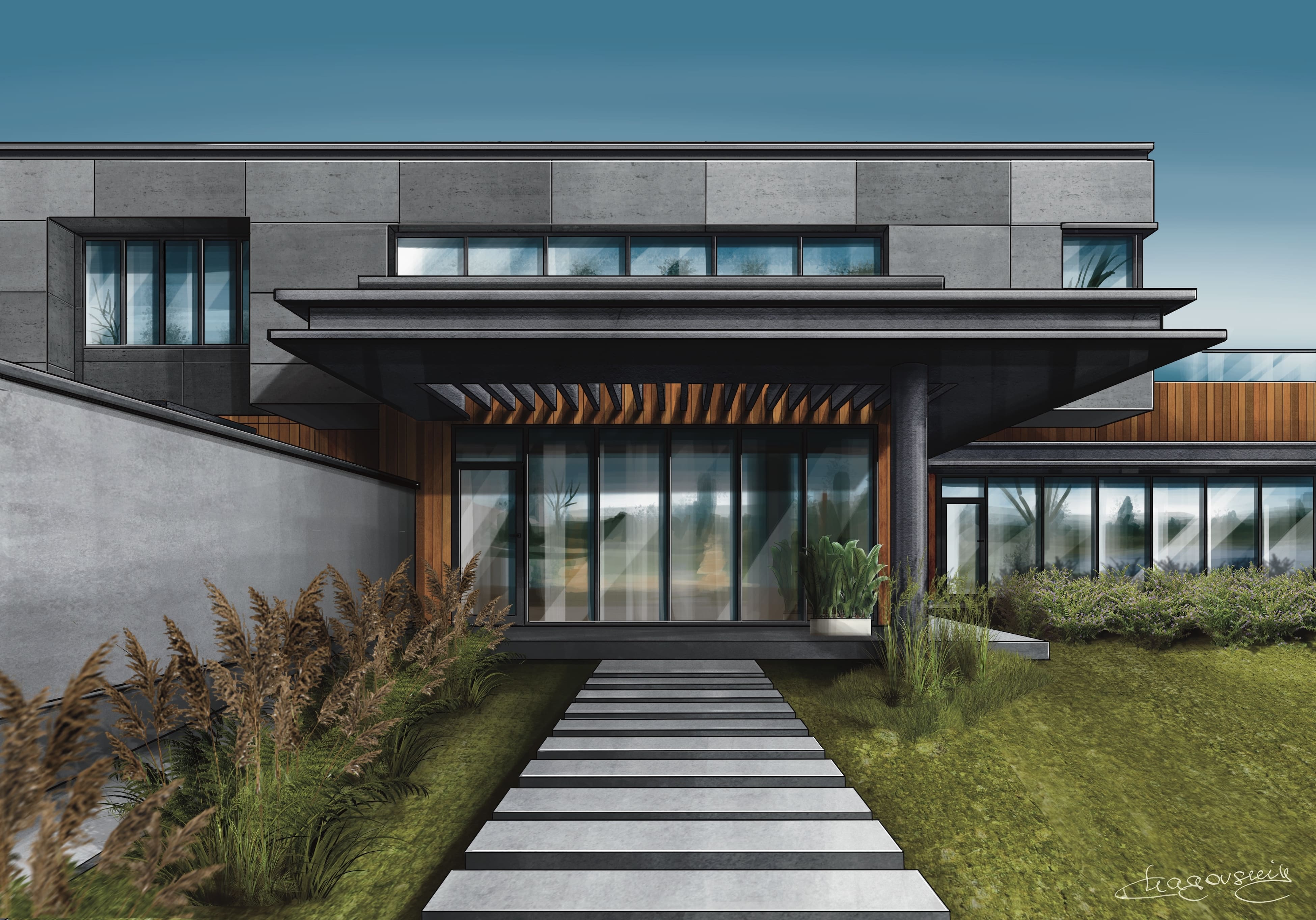 当代高科技风格住宅-3