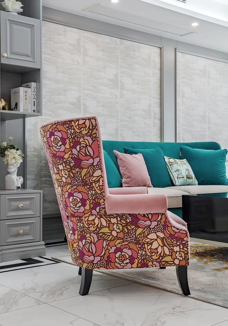 云端点墨设计丨公寓丨鎏砂 - 美式混搭风格餐厅与卧室设计-6