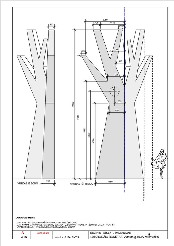 维尔卡维什基斯市公交站时钟雕塑丨立陶宛丨考纳斯建筑师金塔拉斯·巴尔丘蒂斯-34