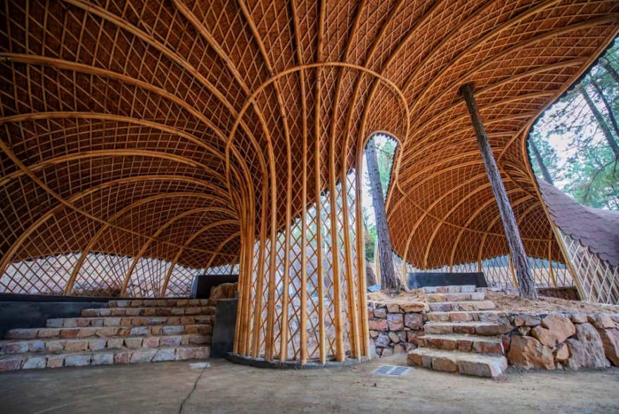 阴阳交融的「YU 舍」——竹构建筑的生态美学-30