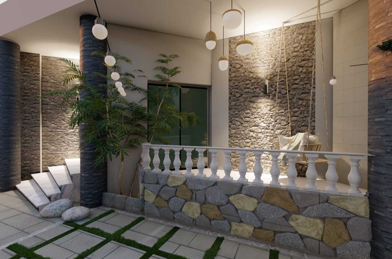 El Shorouk City私人别墅花园设计丨Cordoba Engineering & Construction-18