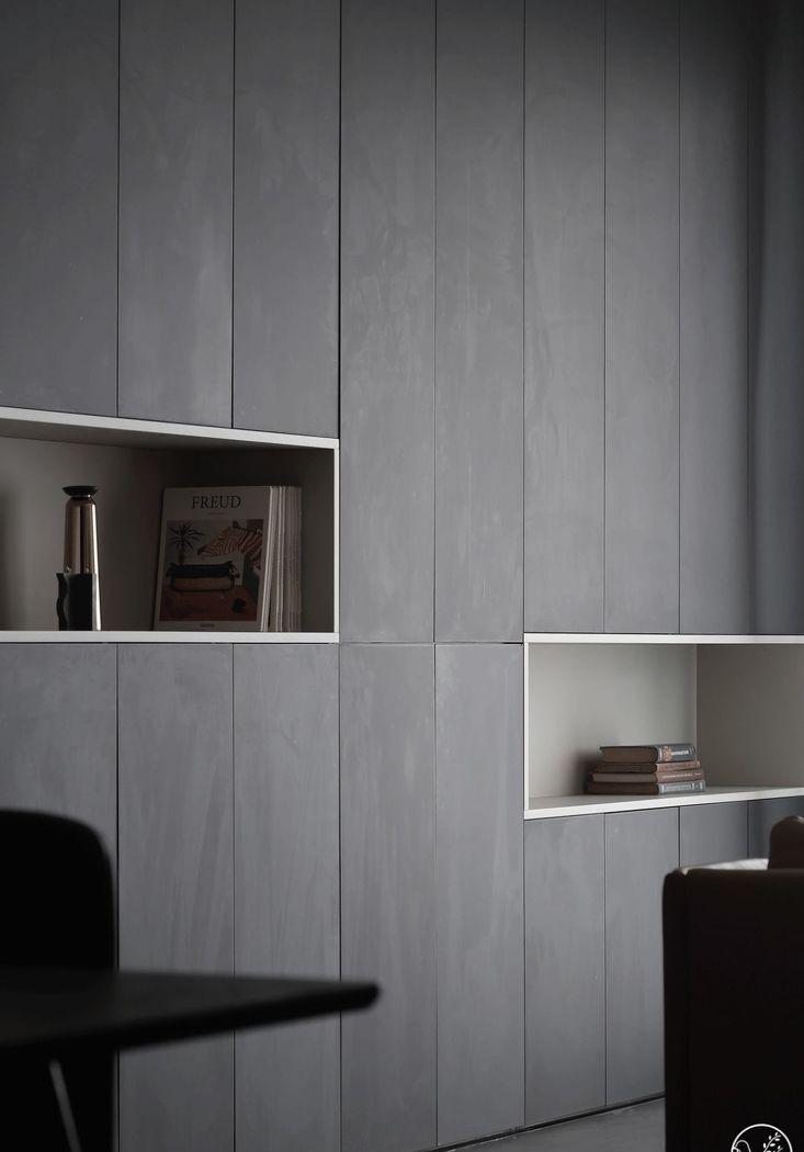 清羽设计丨平层丨黑白冷调如何打造温馨小家-9