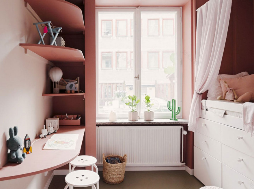 瑞典风格公寓 | 色彩碰撞的宁静空间-20