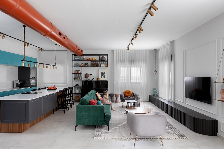 טוביה פנפיל | עיצוב פנים פנטהאוז 6 חדרים בגני תקווה - PICKINTERI-5