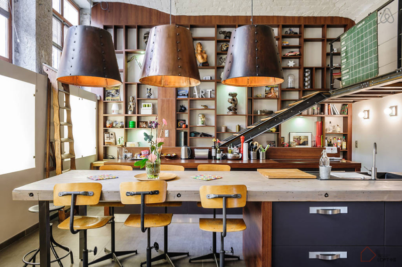 豪华别墅 现代风格法国工厂改造住宅-5