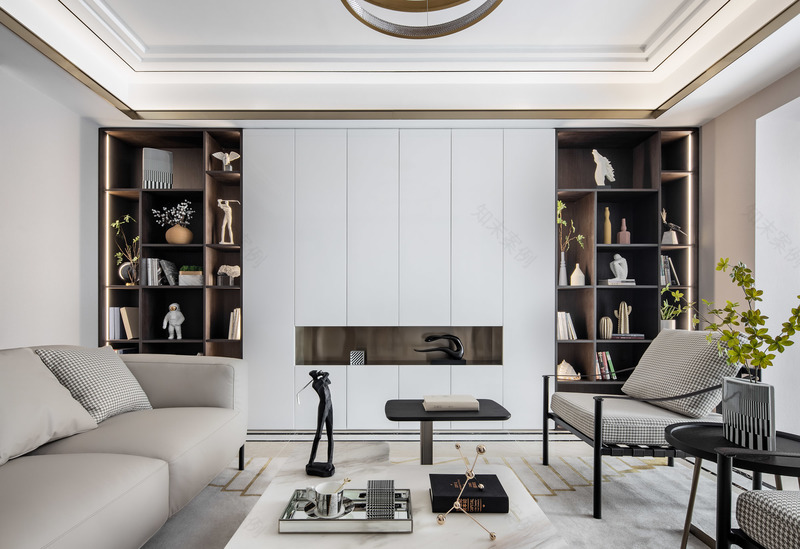 万科汉口传奇·唐樾轻奢风精装房设计,空间潜力极致发挥-12