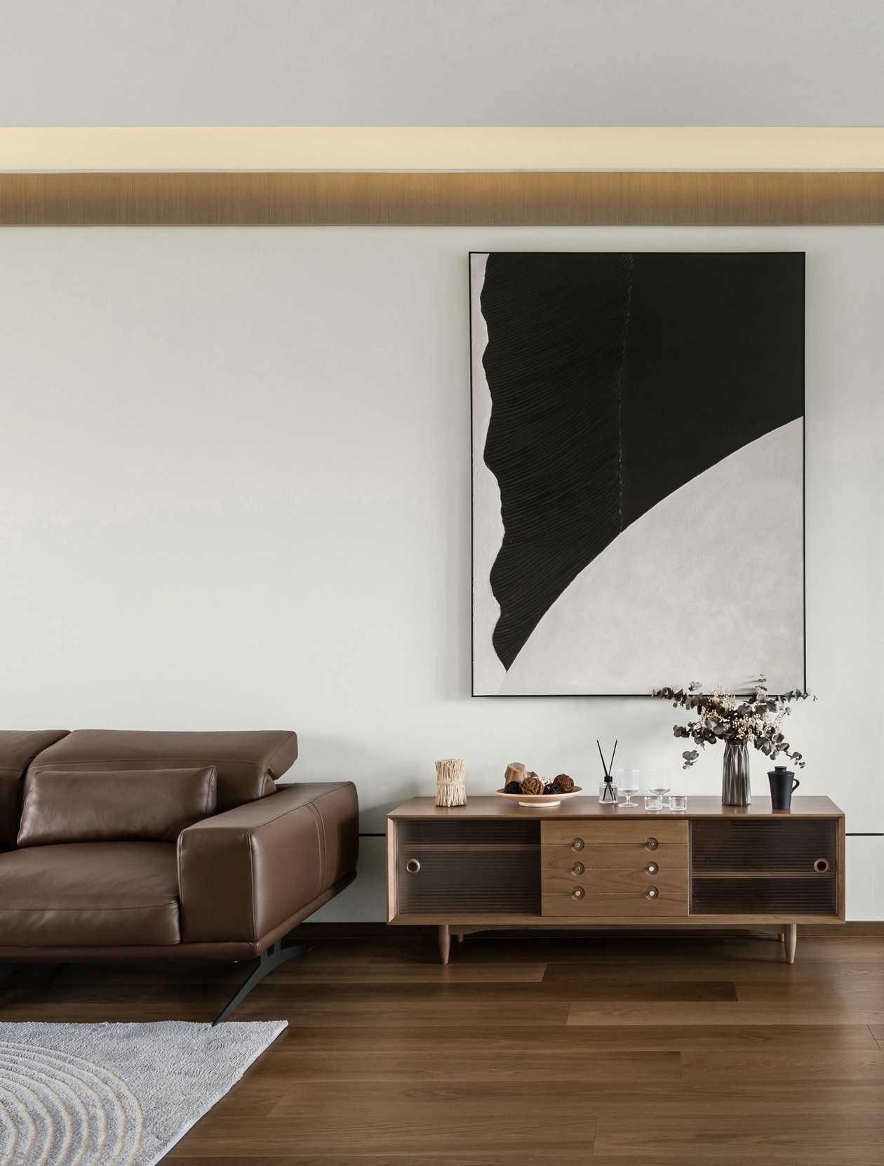 湖畔新城 180㎡精简大平层设计丨中国惠州丨梯云空间设计-11