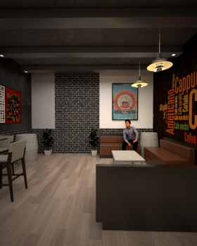 Coffe shop and bar
