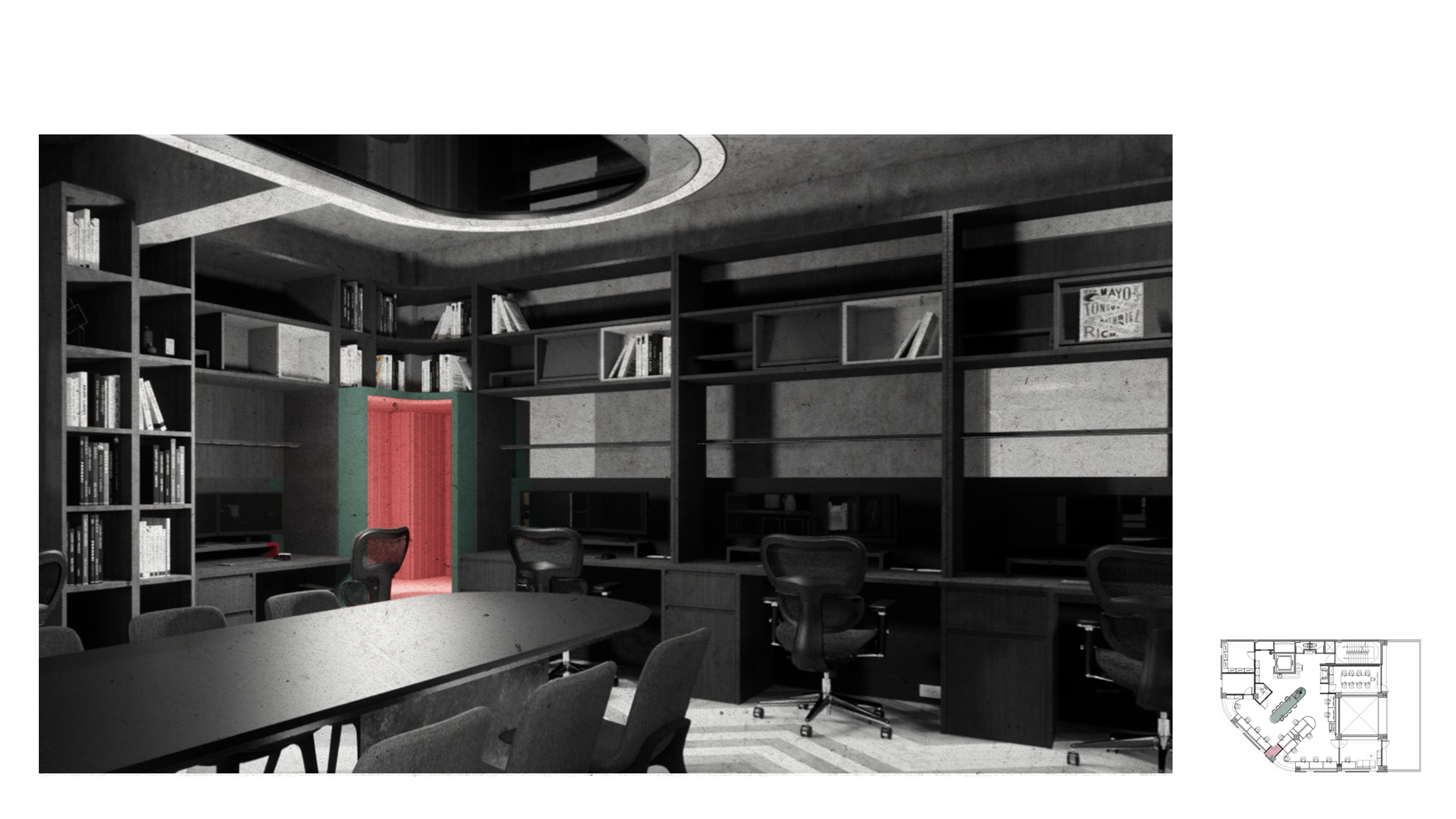 日出设计办公空间设计丨林子翔,许哲毅,陈珈绫-7