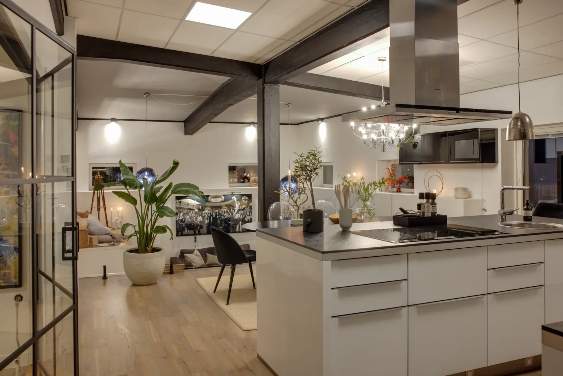 一个不寻常的且宽敞的屋顶下的三居室公寓-5