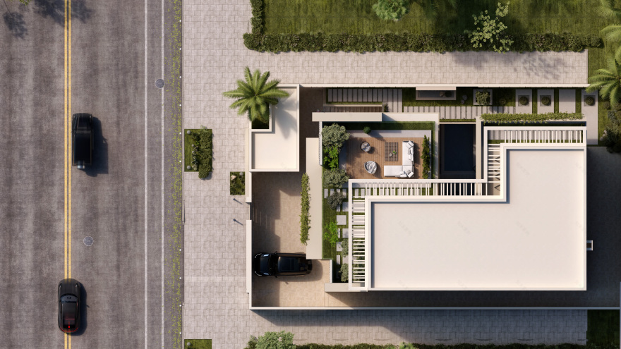 卡塔尔现代别墅设计-9