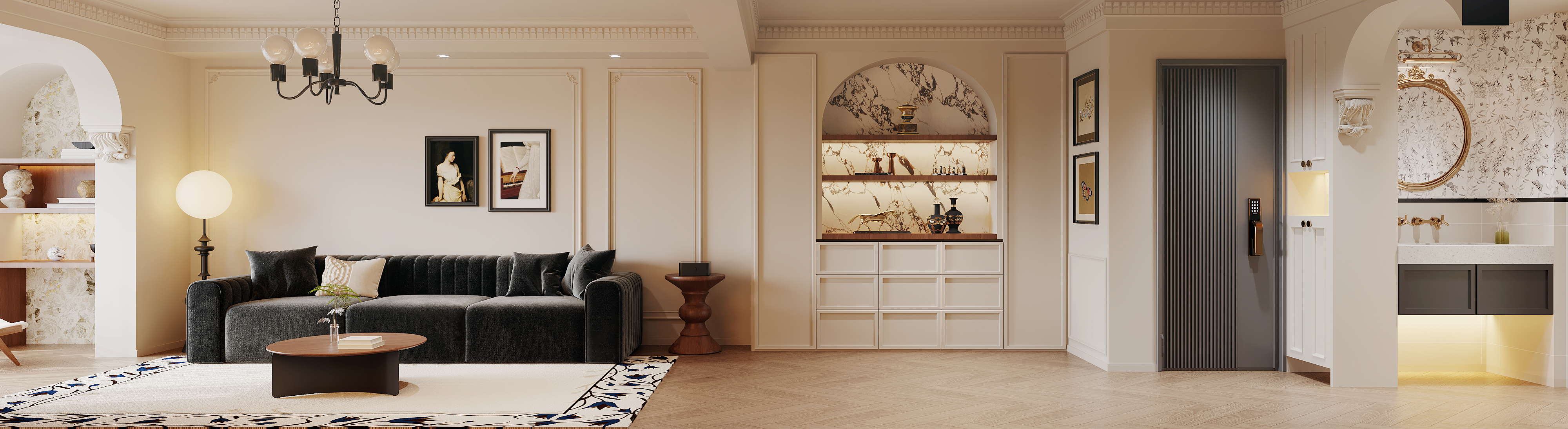 「轻法式复古：把浪漫揉进日常」住宅设计-6