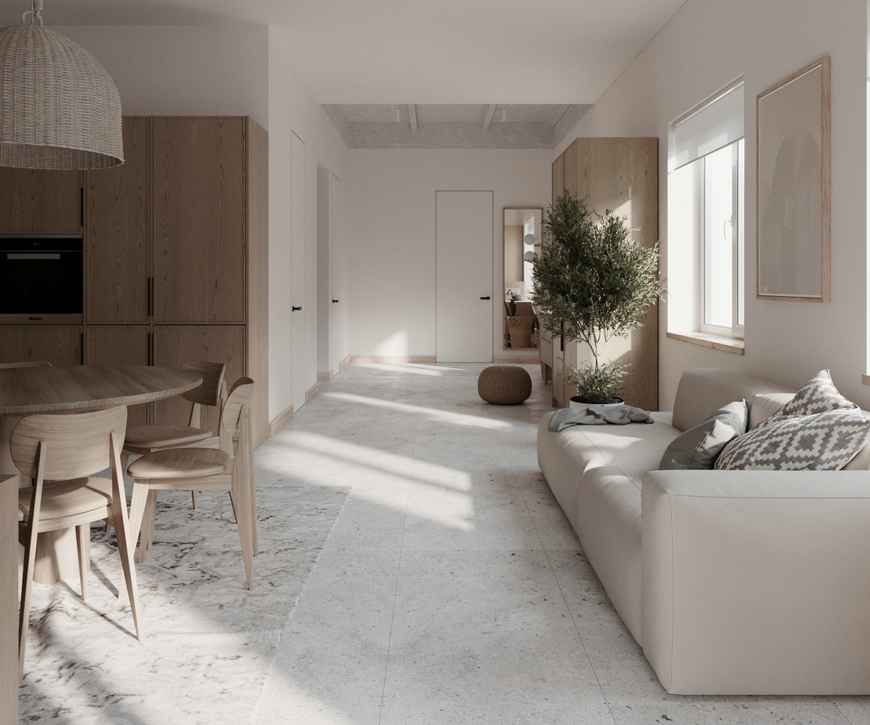 167㎡原木色系室内设计-4