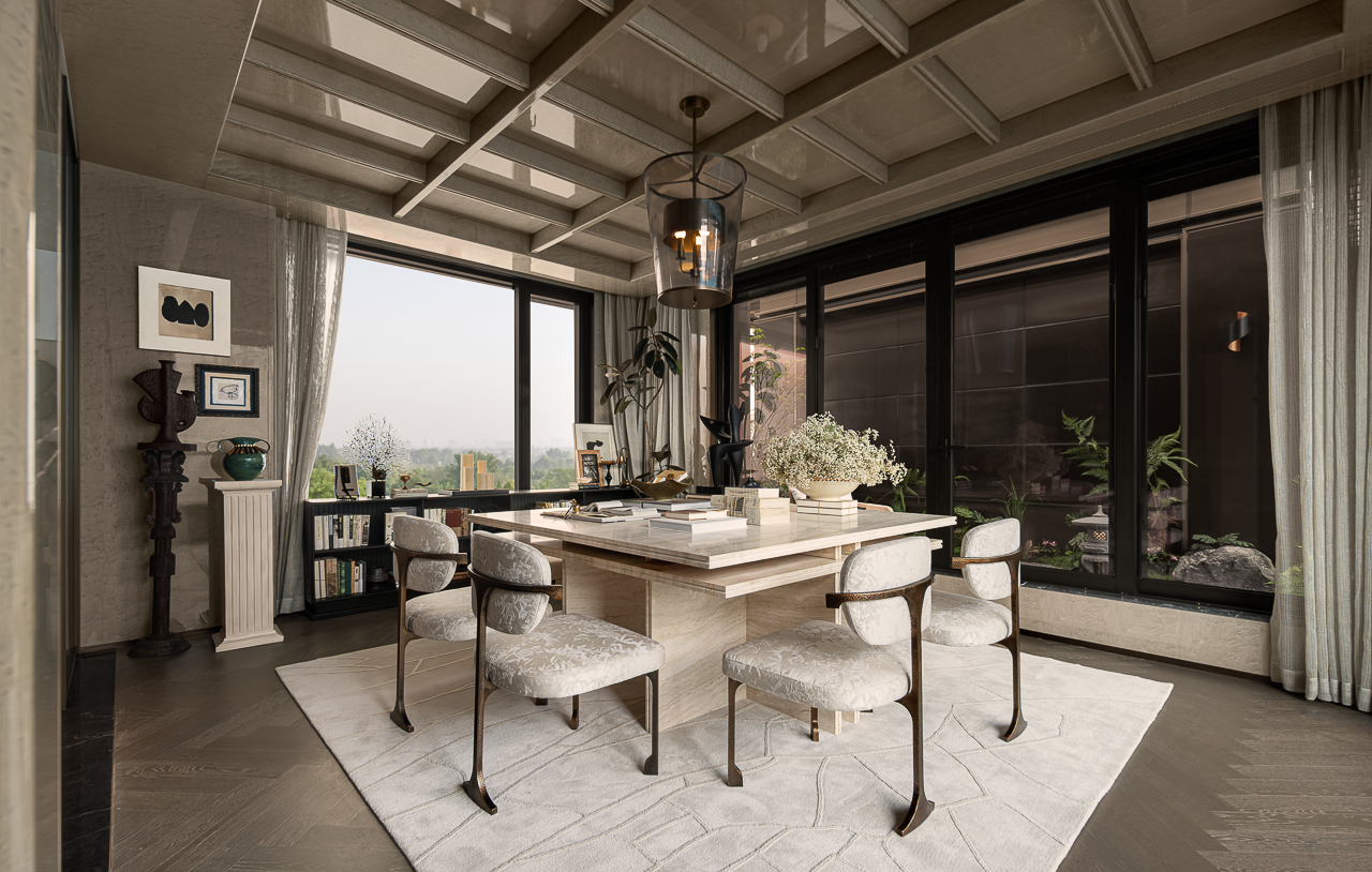 绿城·杭州宸风逸庐390㎡样板间丨中国杭州丨飞视设计,春山秋水-34