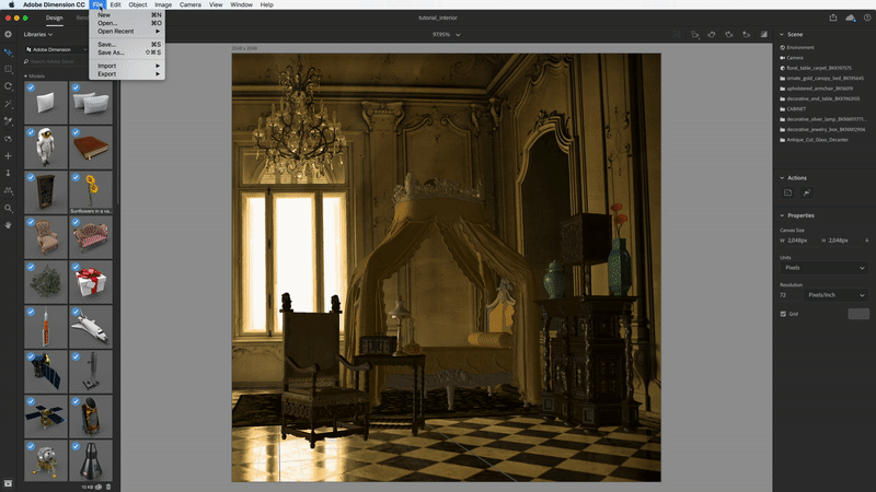 三维艺术之美 | Adobe Dimension 实例教程-43