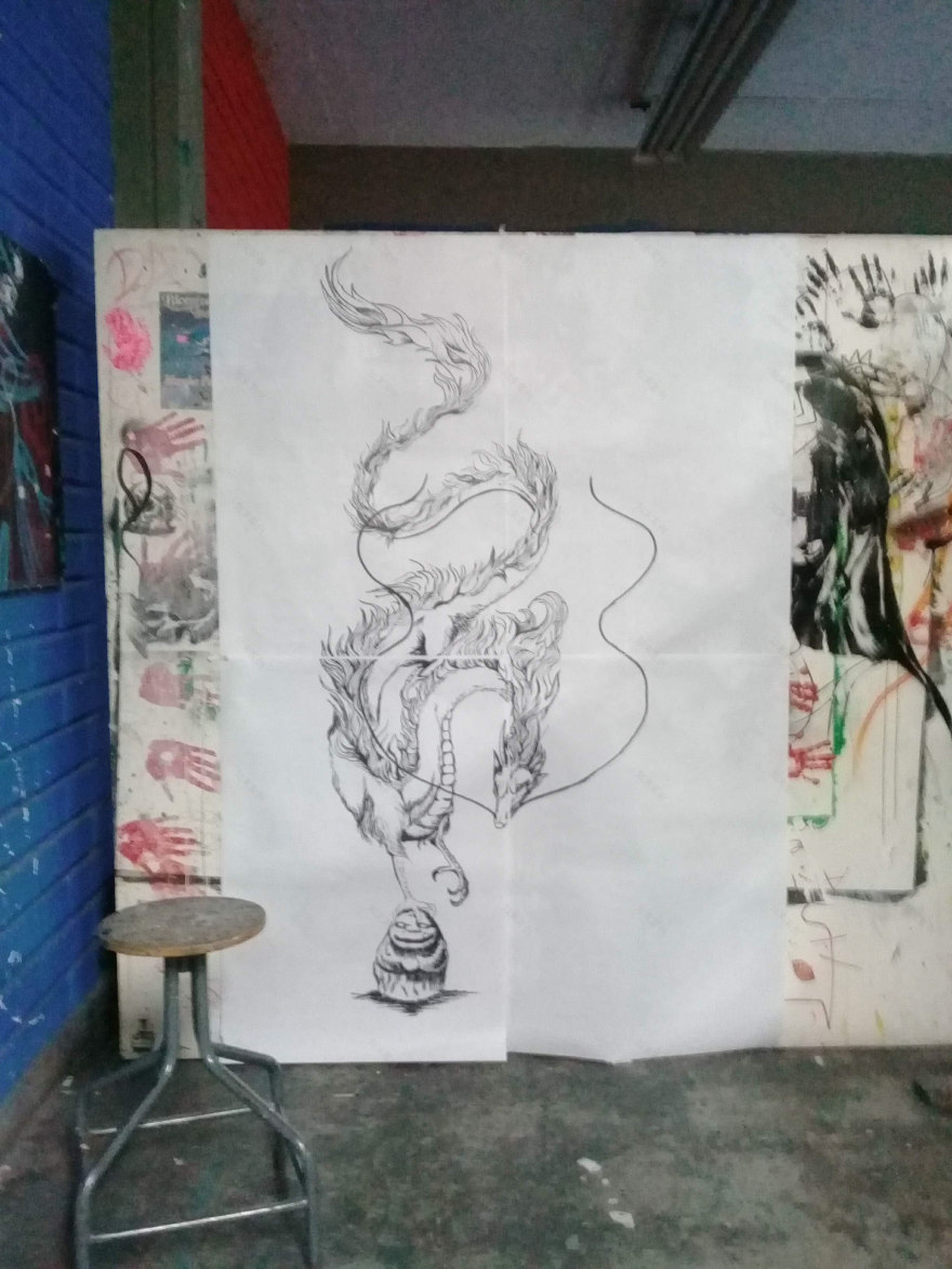 安蒂奥基亚大学艺术学院储物柜壁画设计与执行项目-18