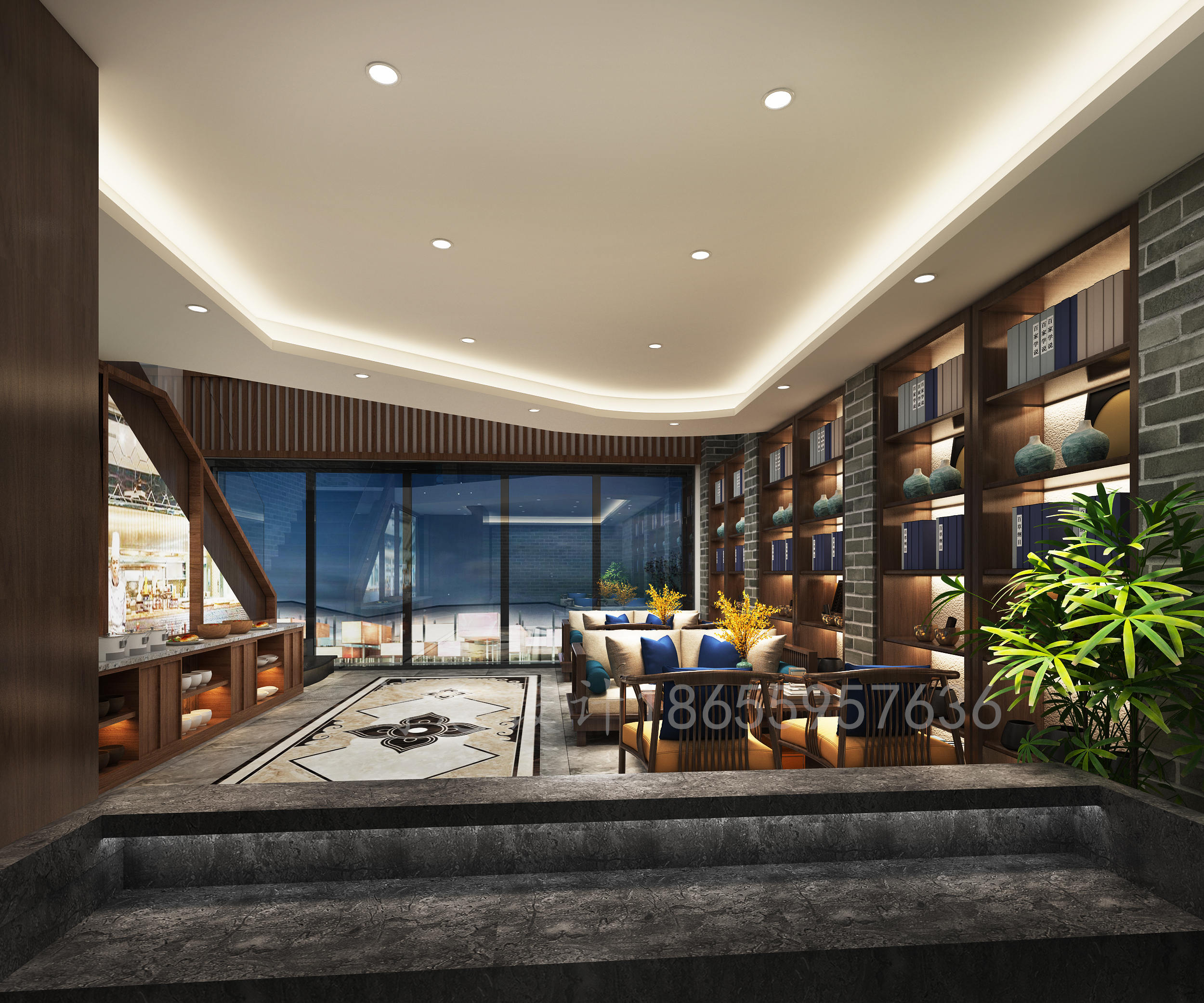 这样的中式餐厅设计，让你吃饭都有诗情画意-3