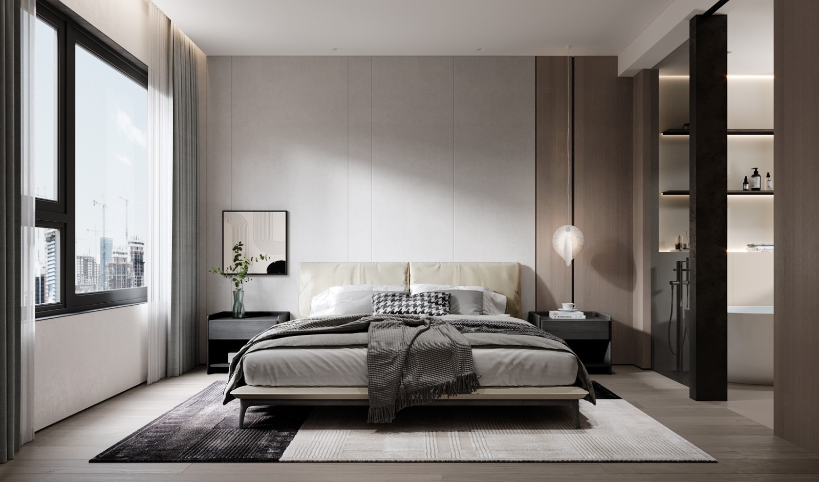 大地色系跃层套房设计丨Vike-17