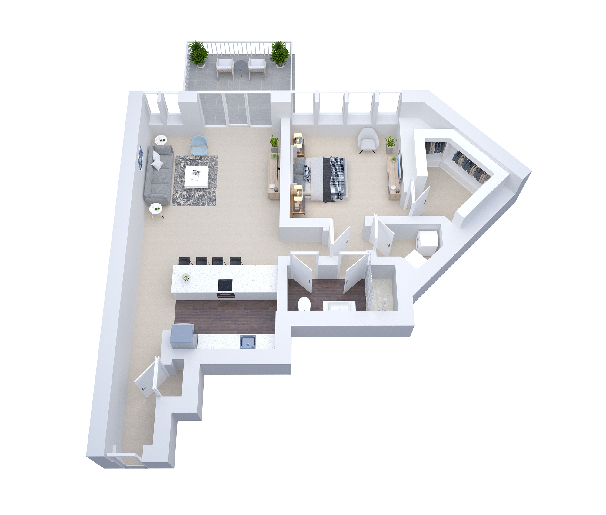 逼真视图三维平面图丨The 2D3D Floor Plan Company-15