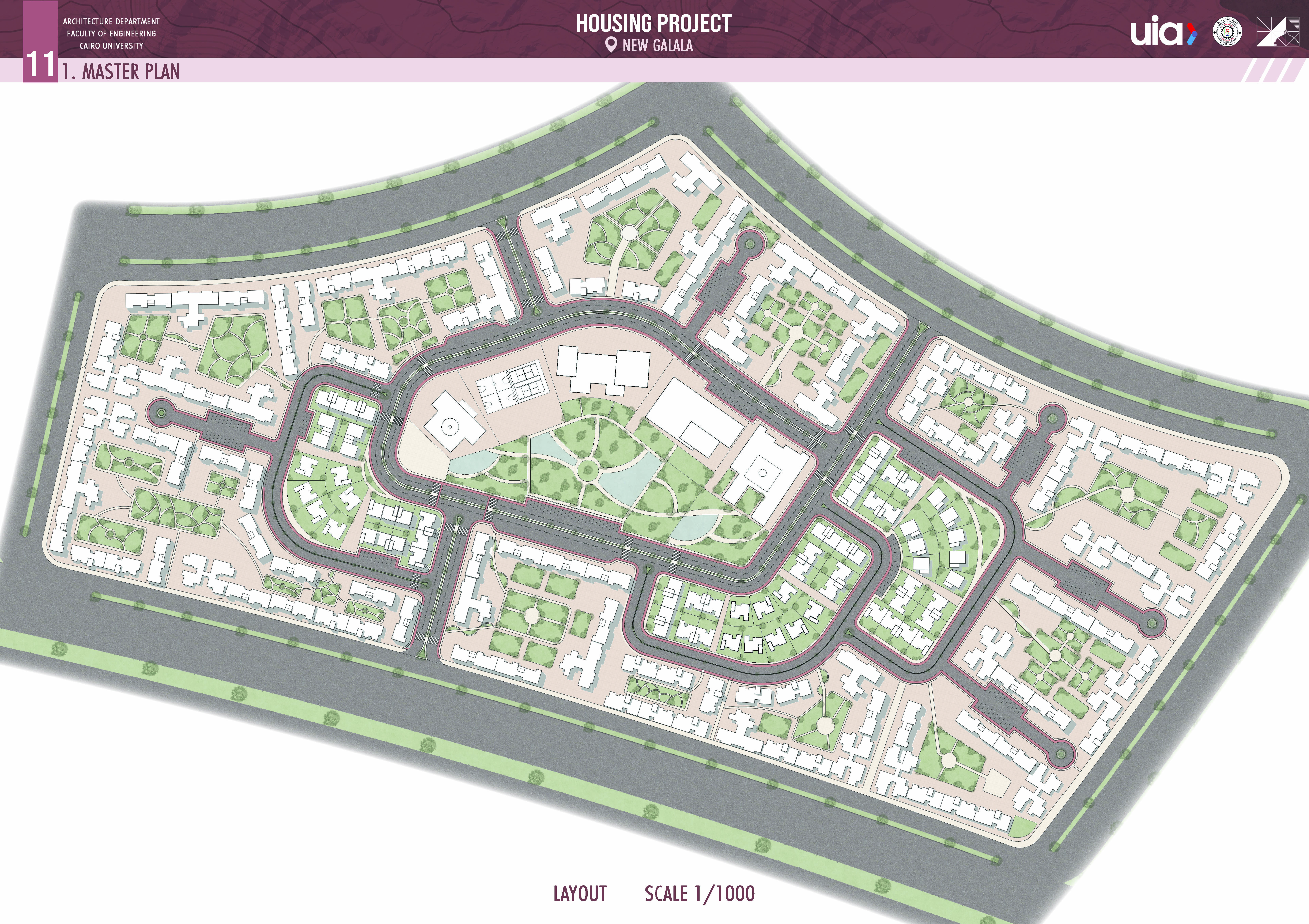 加拉拉市住房项目丨开罗大学工程学院建筑系-24