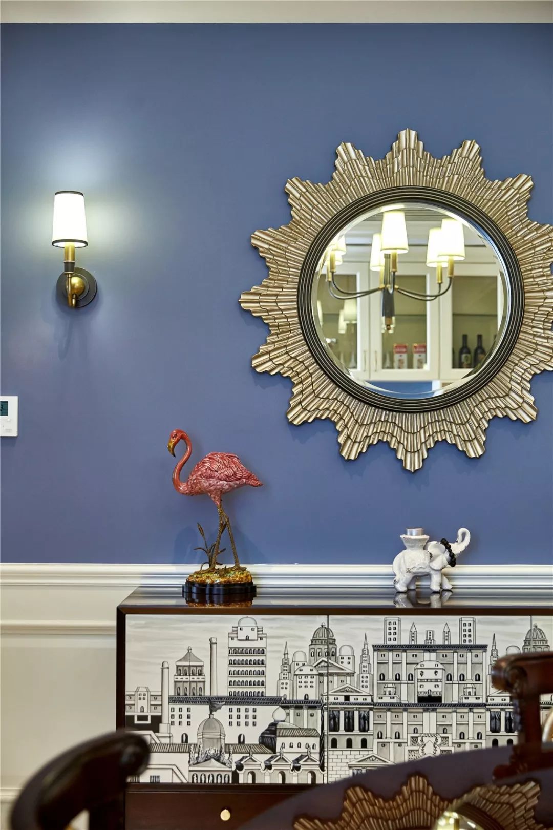 天津 190 平米美式混搭家居设计，简约优雅的中性色调生活空间-19