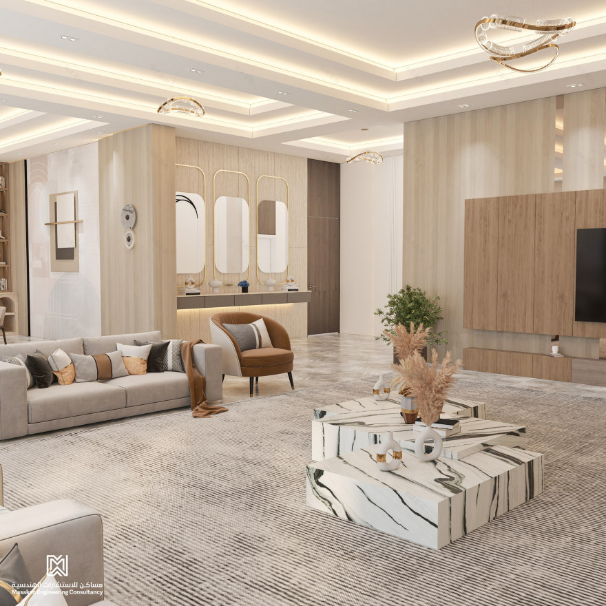 现代生活与餐饮区室内设计-1