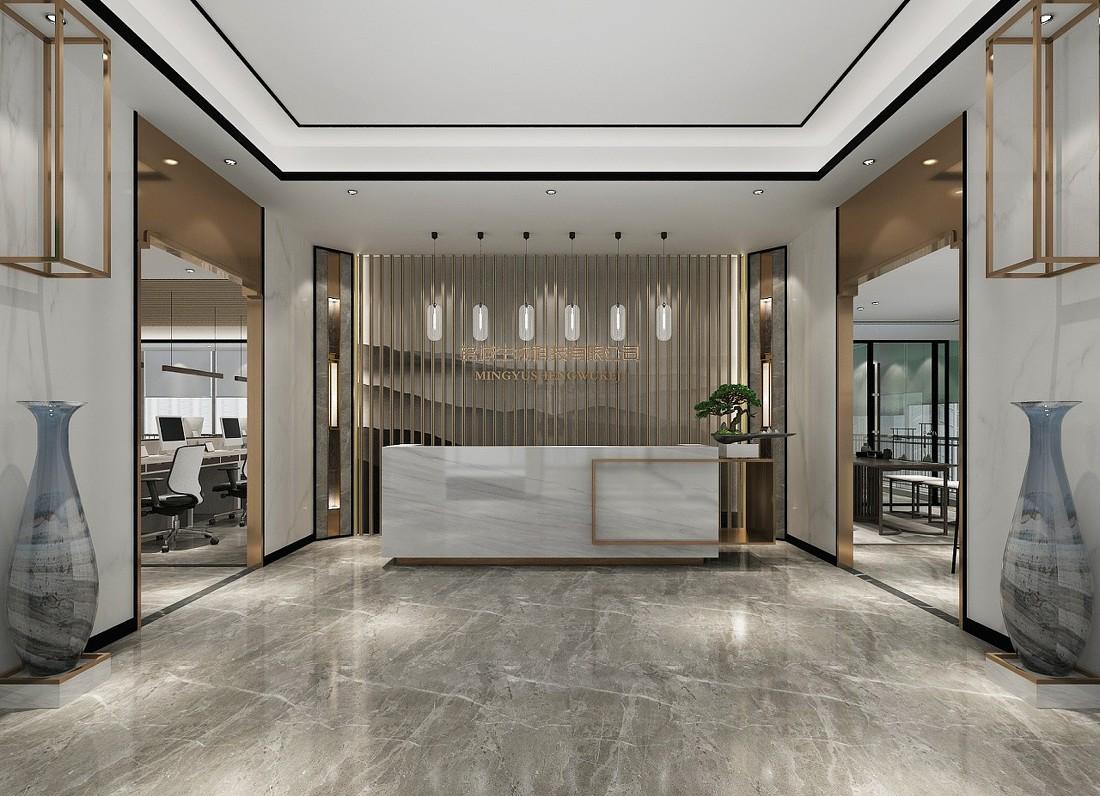 
中西结合淡雅办公室装修案例赏析 -6