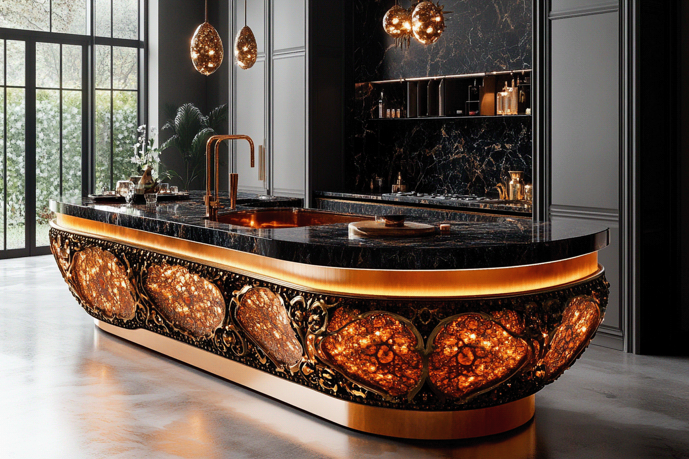 Extraordinary Bespoke Kitchen Islands by AICI-121