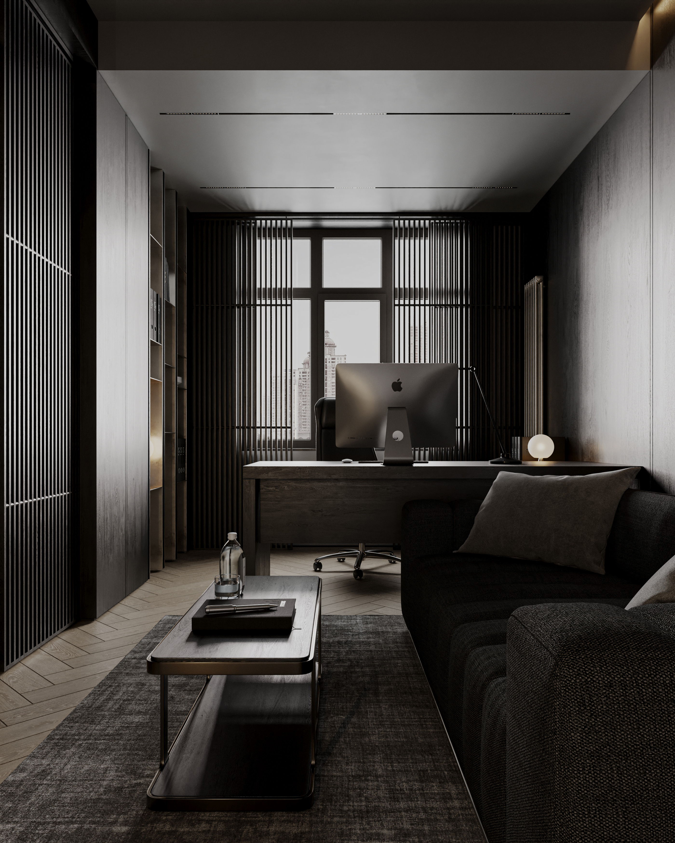 日落家庭办公室丨Sher.Architects-0