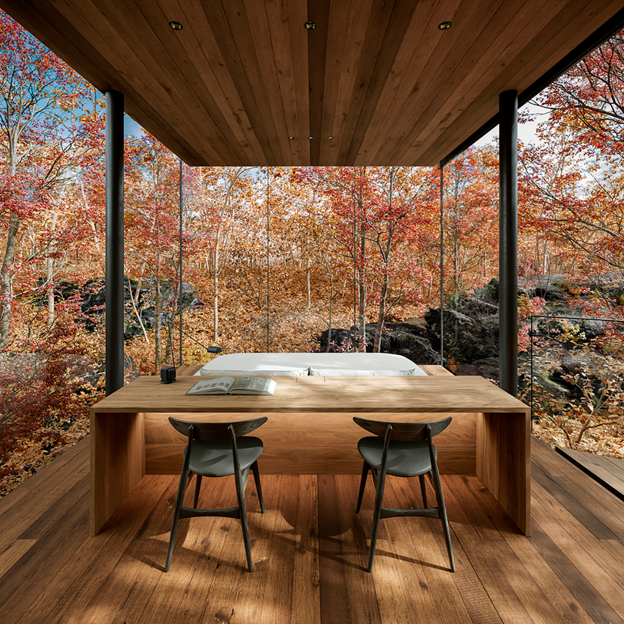 日本群马县水上町 NOT A HOTEL 温泉别墅丨SUPPOSE DESIGN OFFICE-15