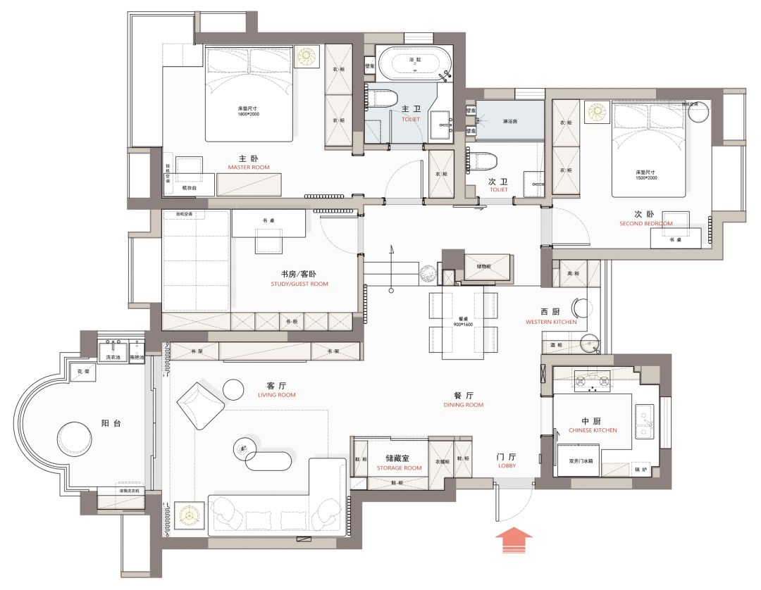 南京现代新中式家居设计，打造舒适书香生活空间-26