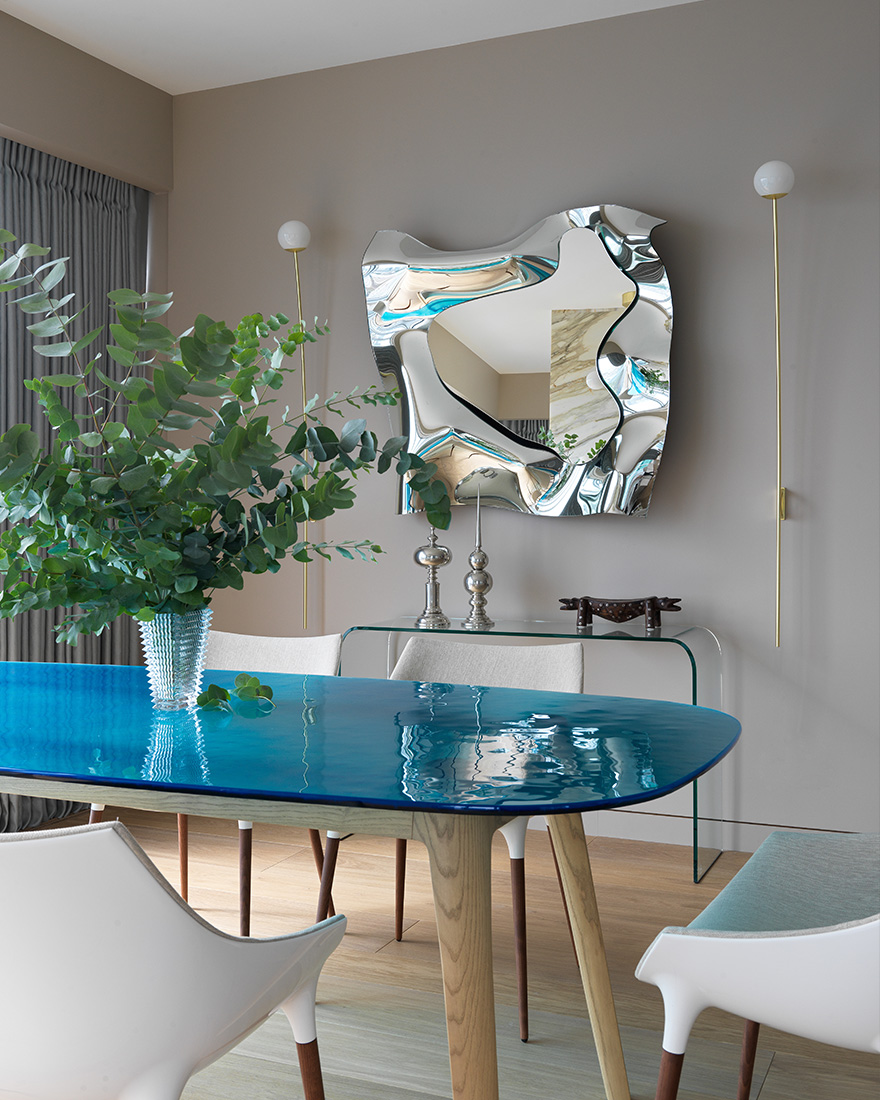 莫斯科塔尖上的豪华公寓 | 自然与现代的完美结合-9