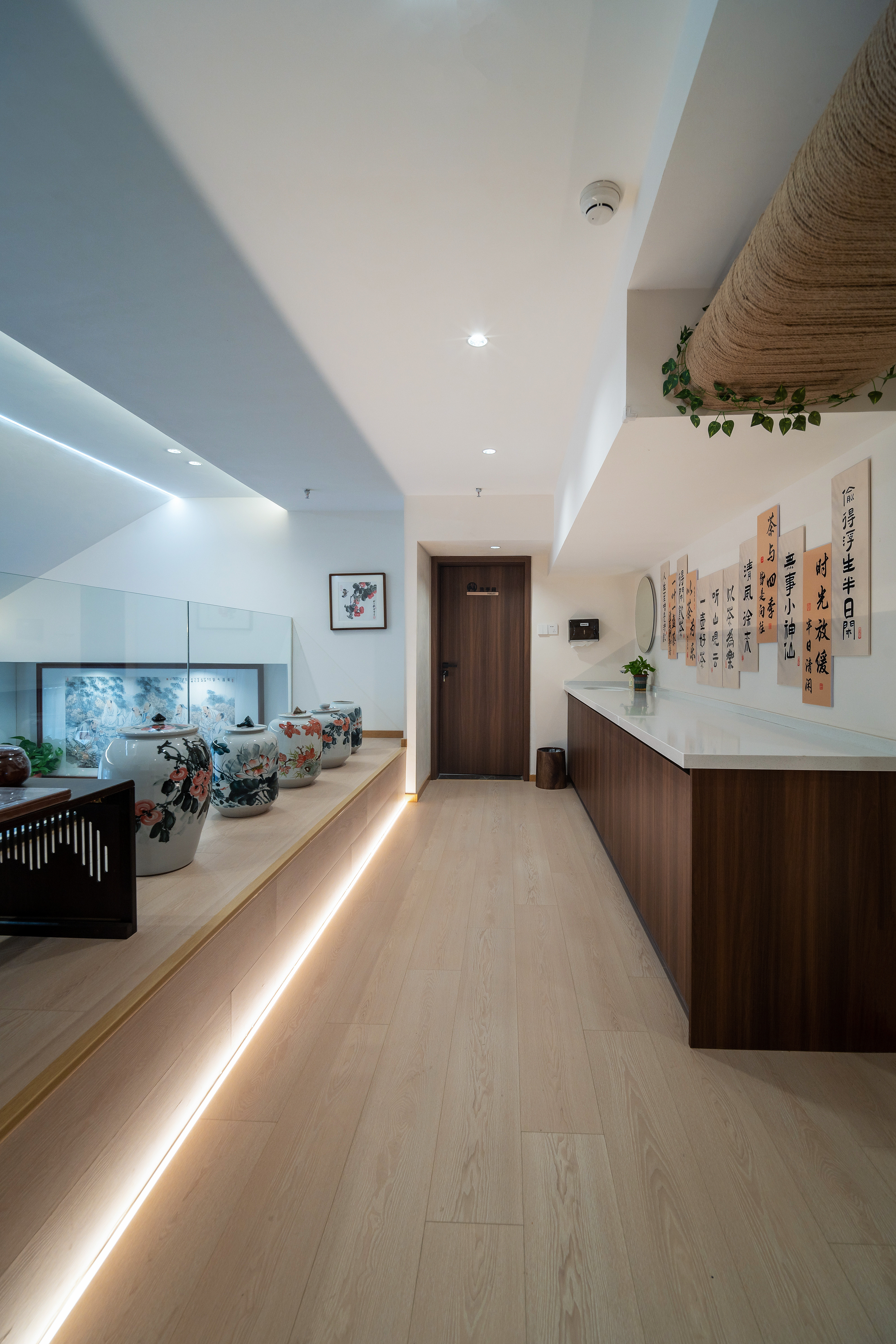 润泽茶楼 几何空间设计-15