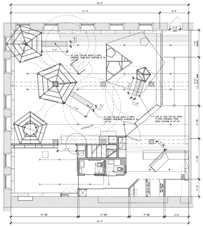 小飞象休息时间

注：Dumbo通常是指迪士尼动画形象小飞象，Recess有休息、课间休息等意思，结合常见语境这样翻译较为合适 丨studio ai architects-12