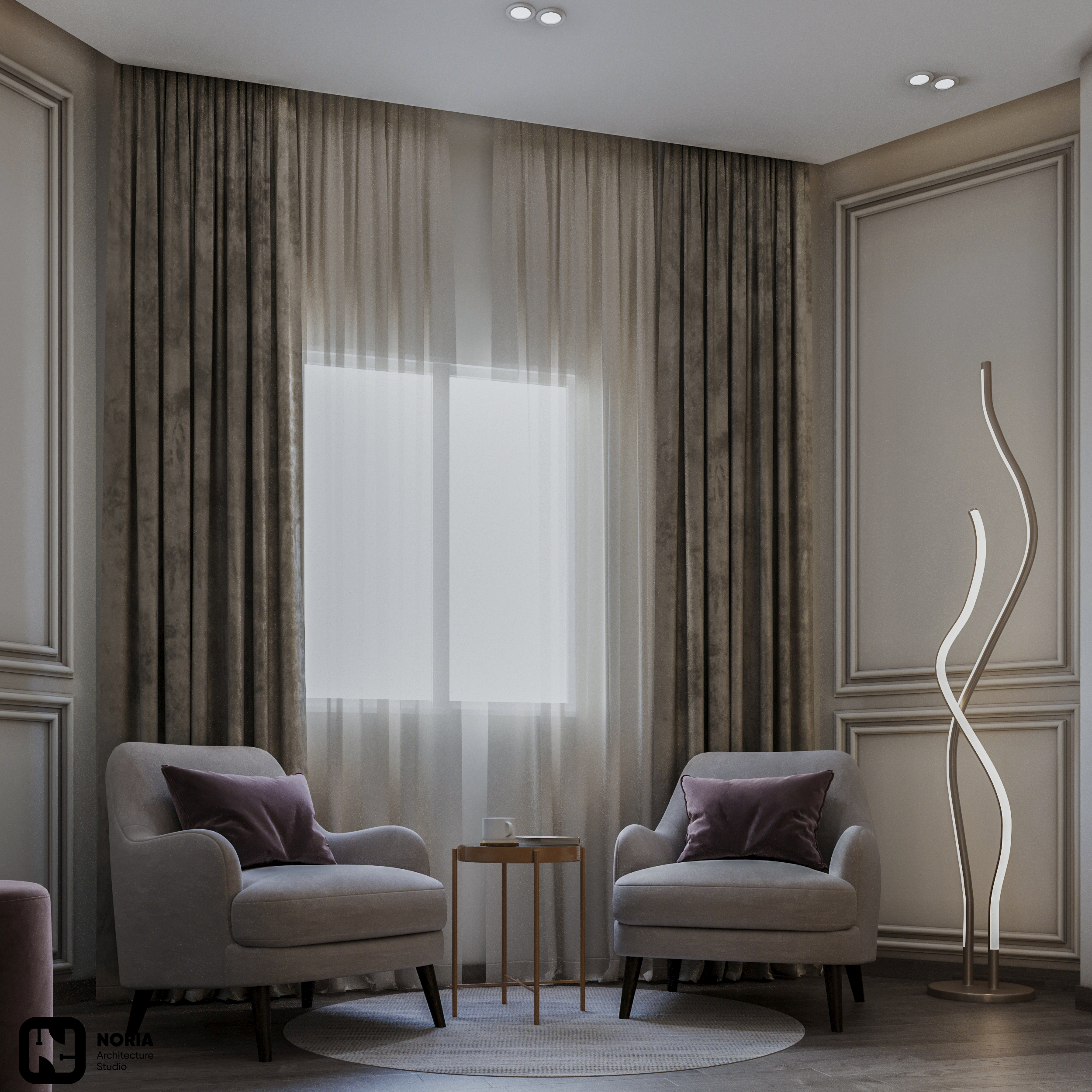 主卧室和施工详图丨埃及丨Noria Studio-8