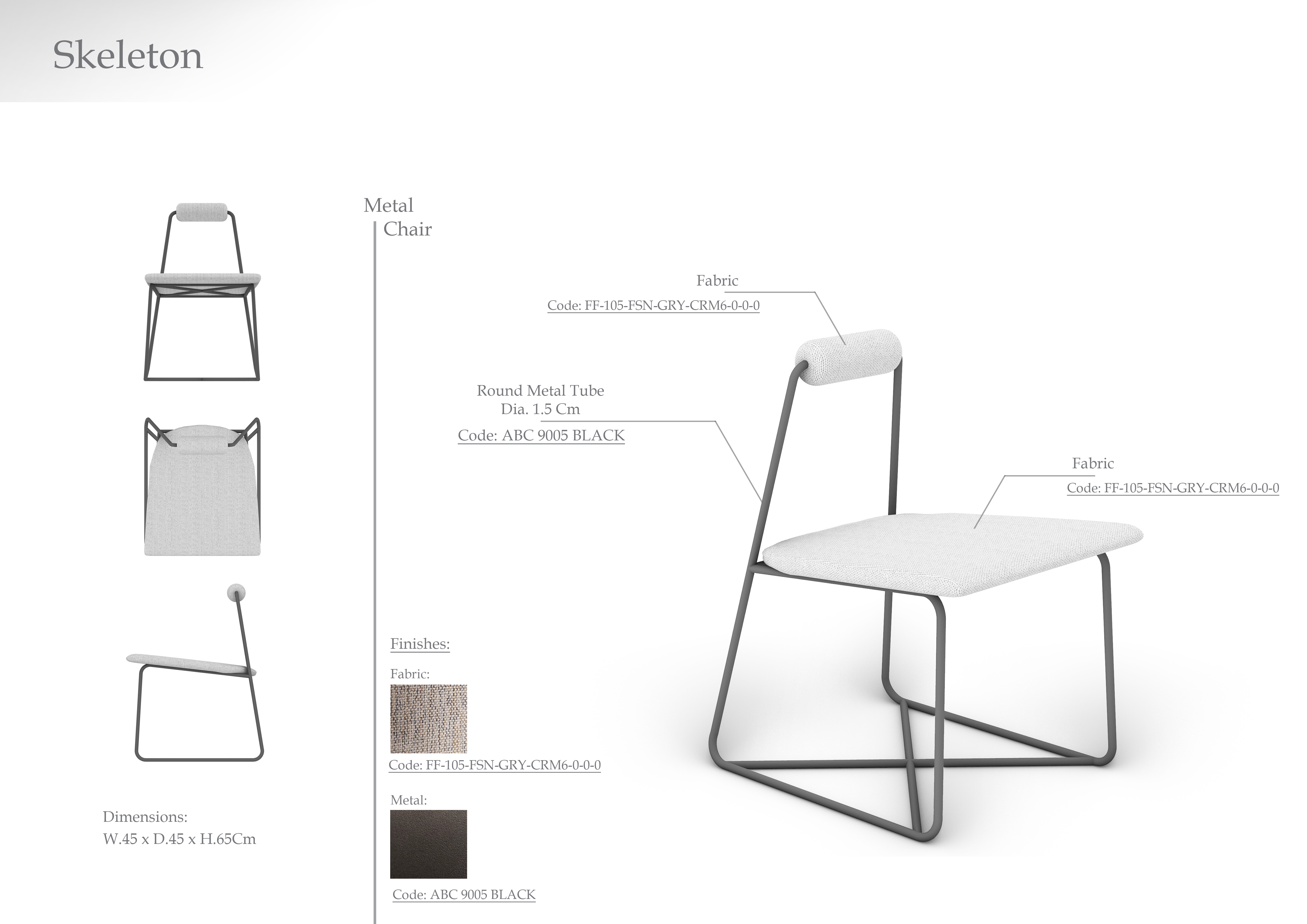 Skeleton Chair（骨架椅）设计-10