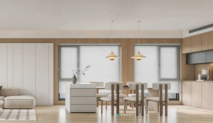 OriginalDesign|作品赏析|润府143平竖厅,原木与大白墙的碰撞,藏着收纳与美学的双重惊喜-43