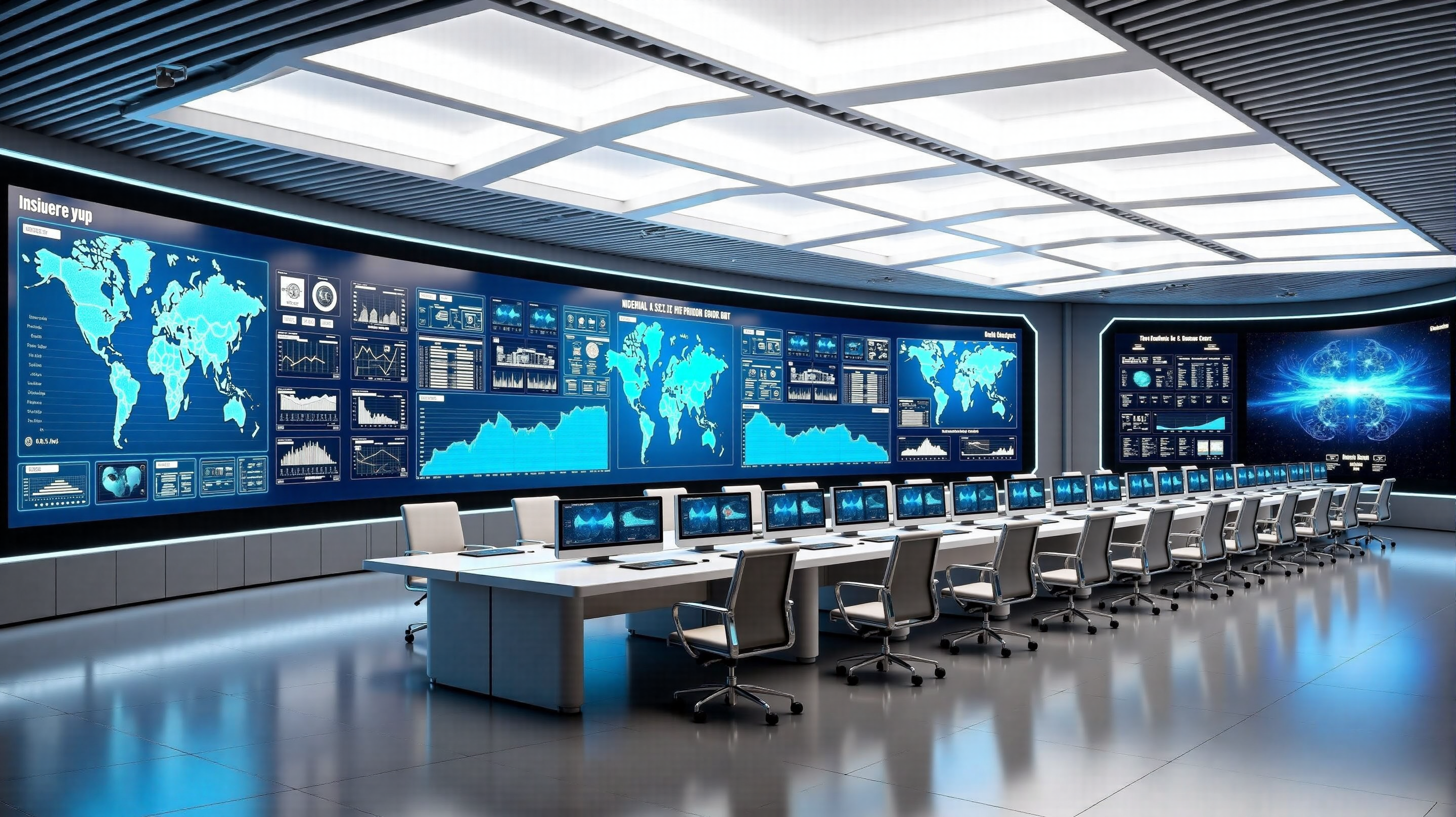 中控指挥室战情室指挥中心数字大屏监控室中央指挥中心-11