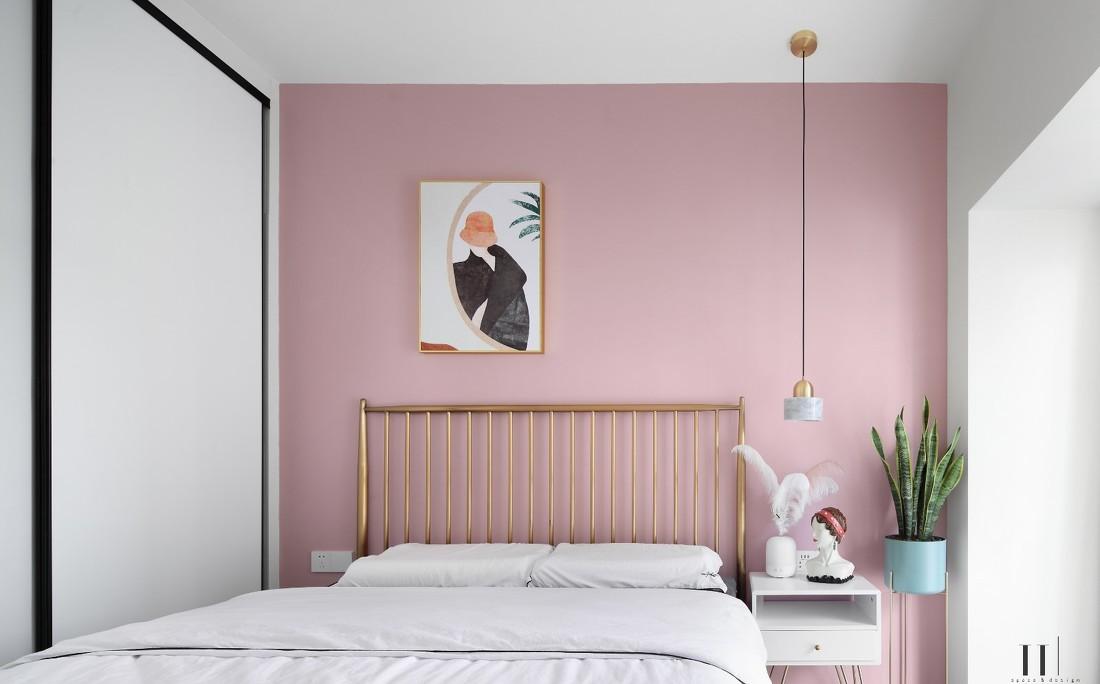 58 平米二手房重装 | 灰蓝茱萸粉的温馨小窝-37