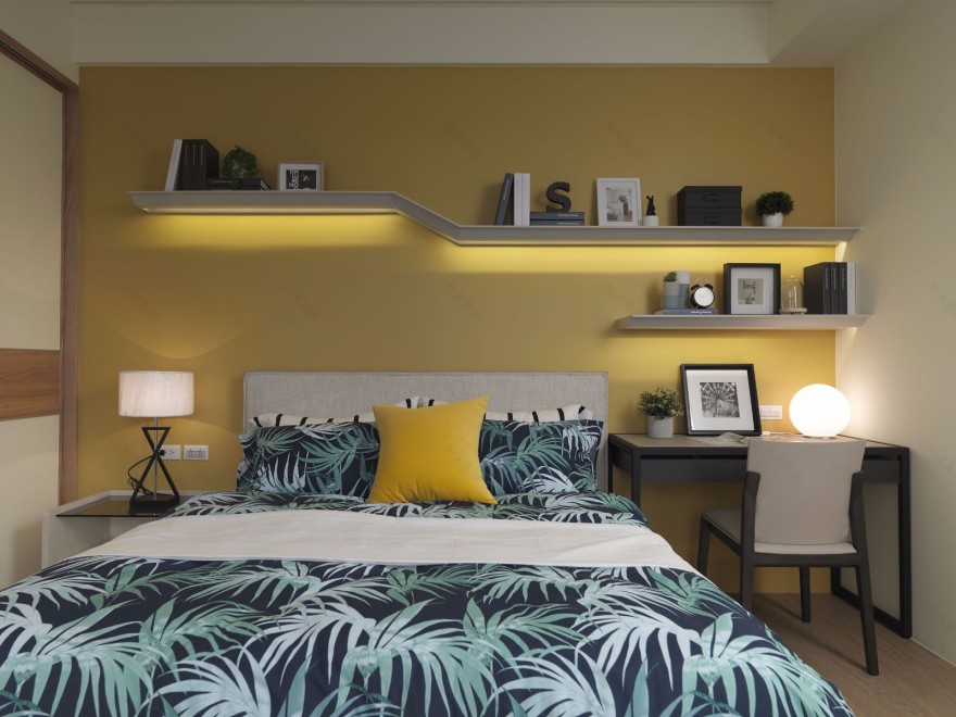 一整面绿植墙的自然系住所 品桢设计-14