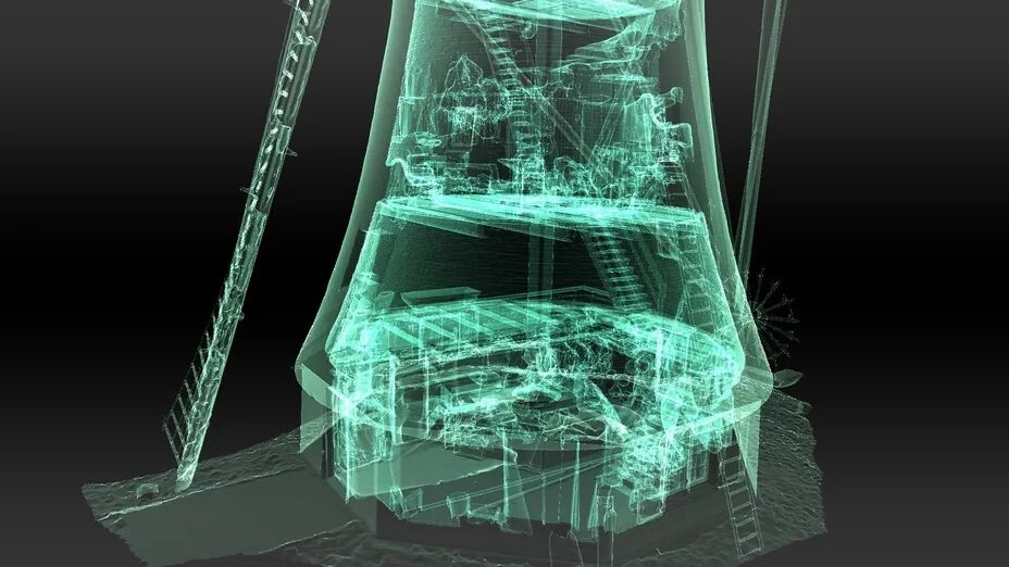 构建荷兰风车数字孪生，轻量3D模型精准基建修复-85